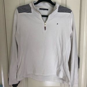 womens white tommy hilfiger pull-over